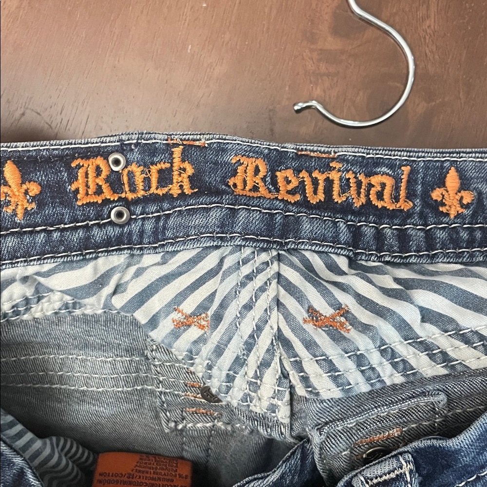 Rock Revival Women's Dark Blue Jeans Maggie boot size 25 - Picture 12 of 16